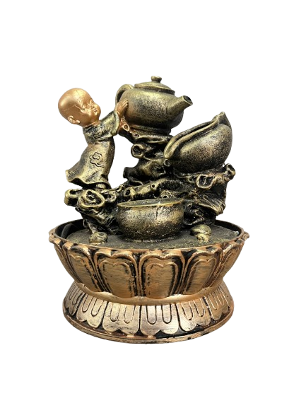 Fonte Monginho com Bules Dourada