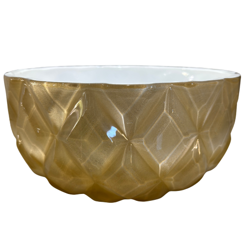 Vaso Cerâmica com Vidro