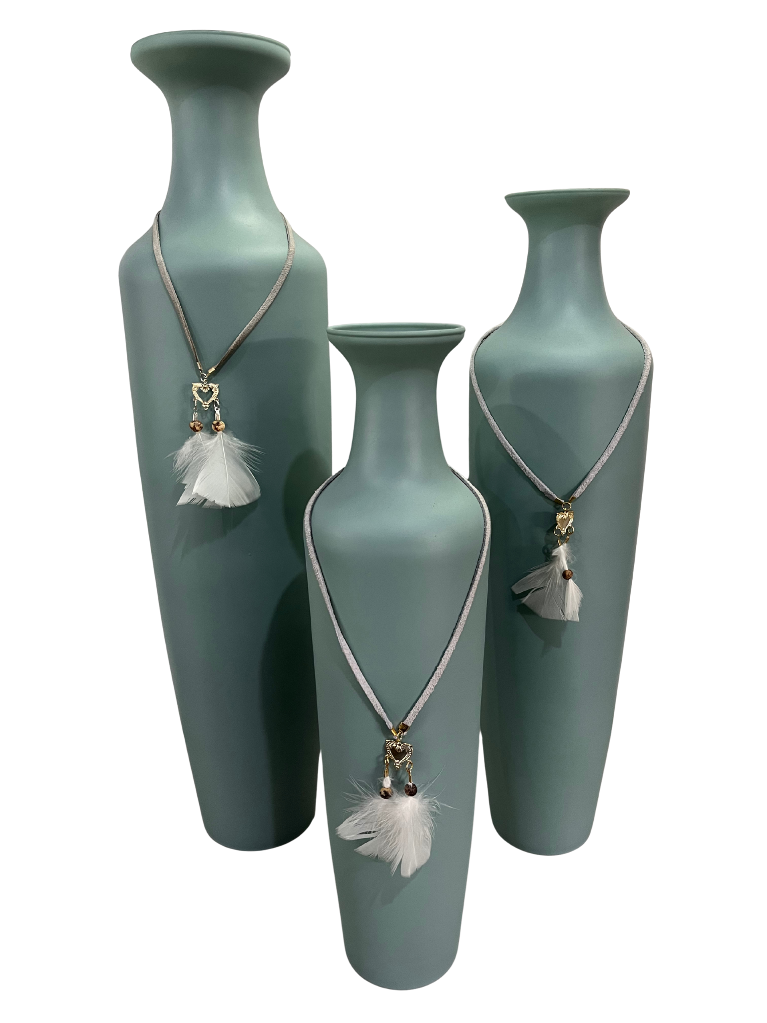 Kit 3 Vasos Grandes com Colar