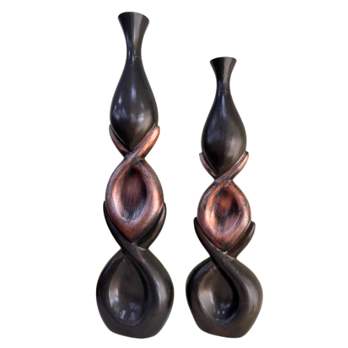 Conjunto Vasos Garrafa Decoração Grande 76cm e 88cm