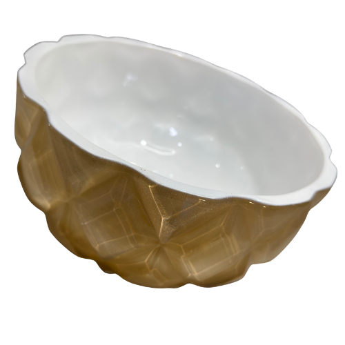 Vaso Cerâmica com Vidro