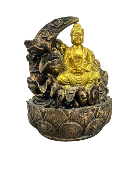 Fonte de Água Buda Dourado