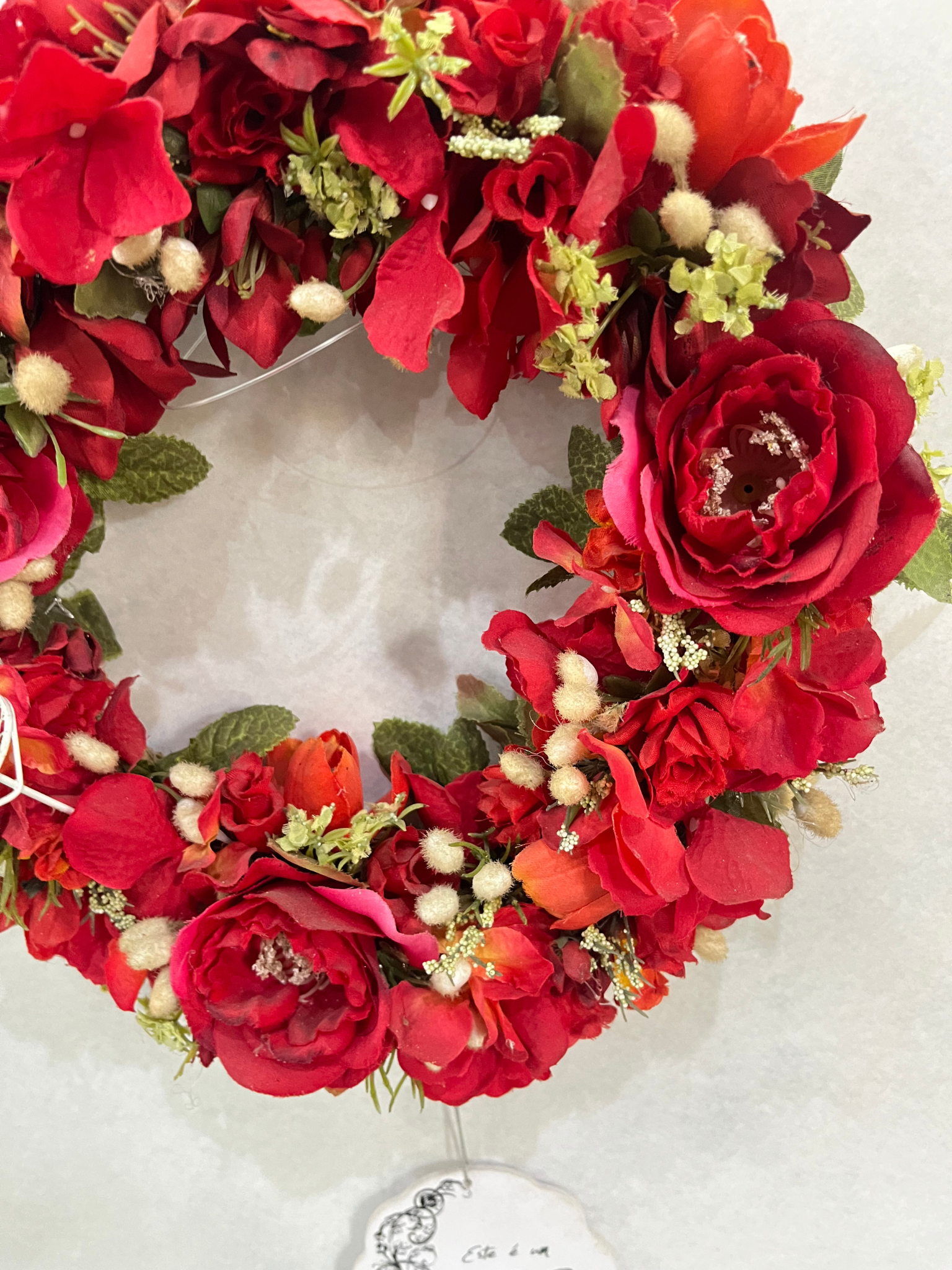 Guirlanda com Rosas Vermelhas