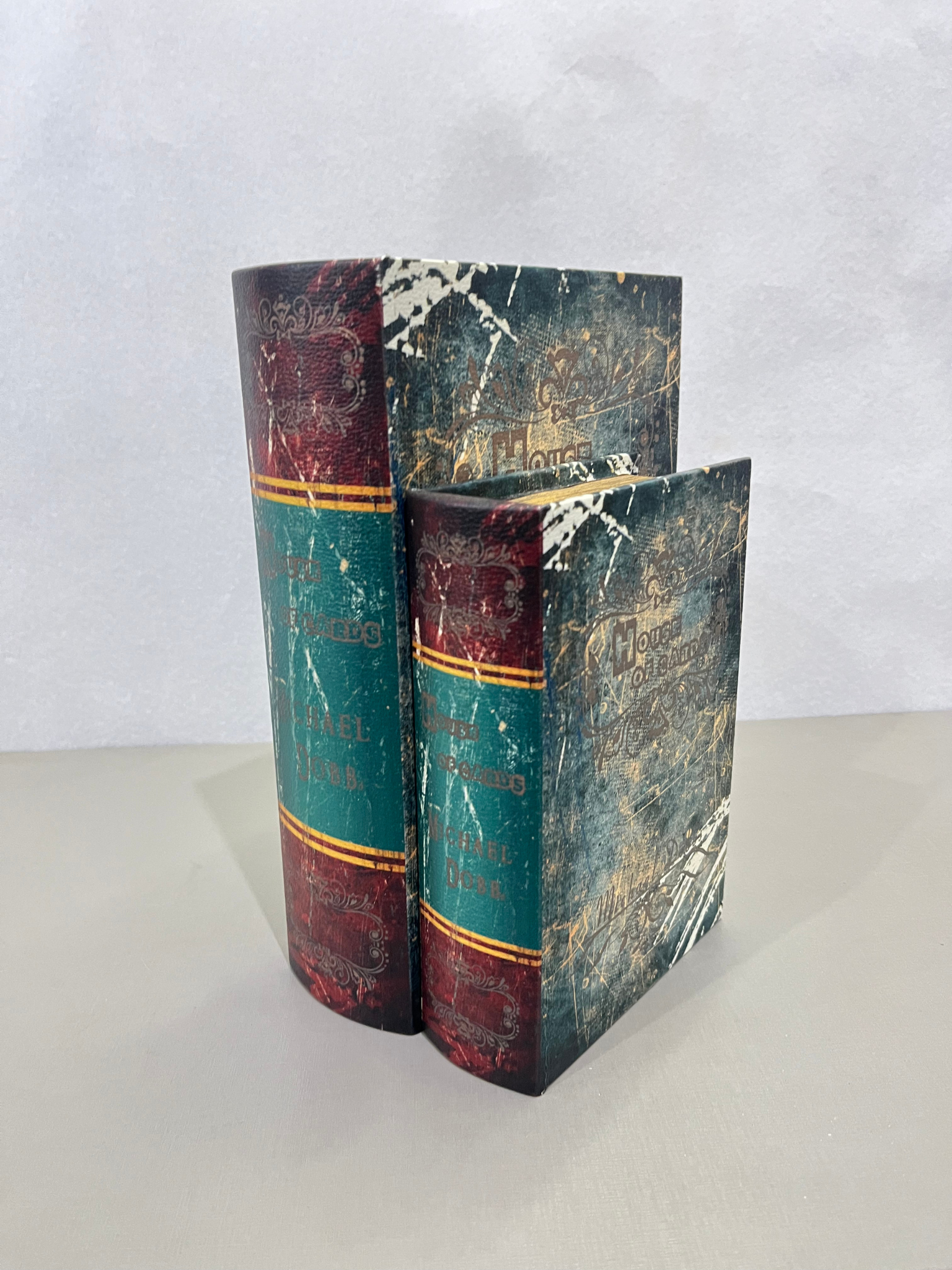 Kit 4 caixa de livro decoração