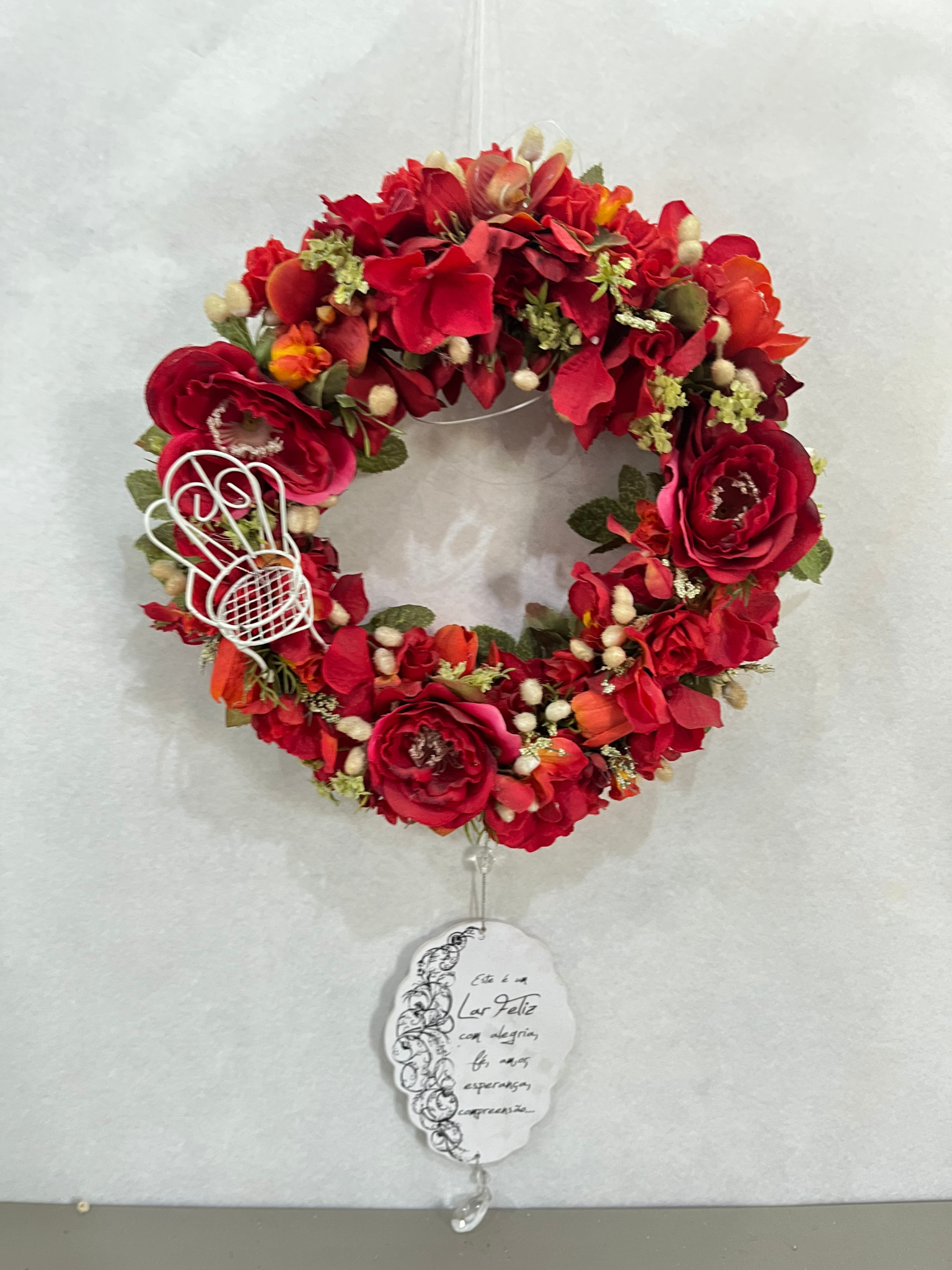 Guirlanda com Rosas Vermelhas