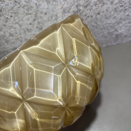 Vaso Cerâmica com Vidro