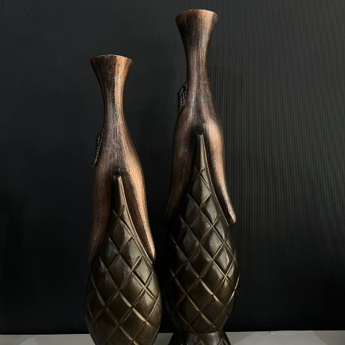 Conjunto Vasos Garrafa Decoração Grande 71cm e 83cm