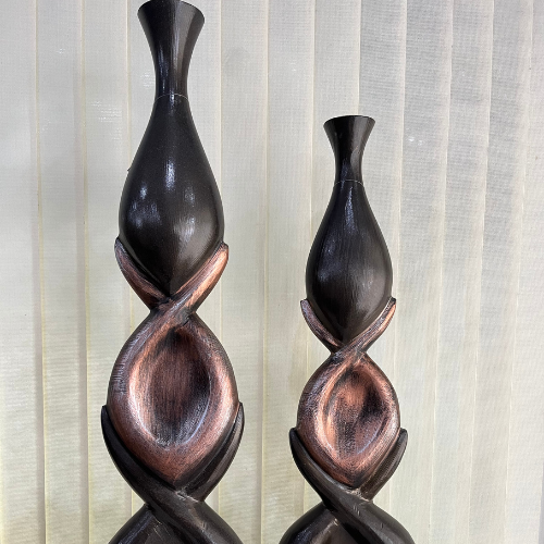 Conjunto Vasos Garrafa Decoração Grande 76cm e 88cm