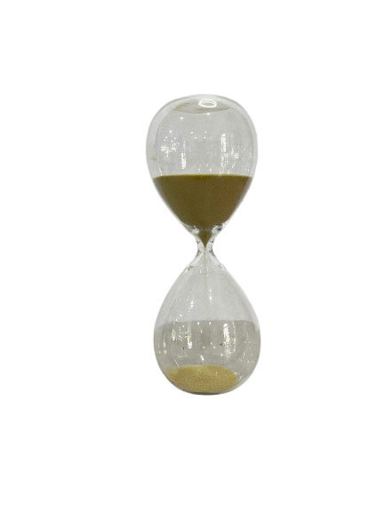 Ampulheta do tempo em vidro Grande