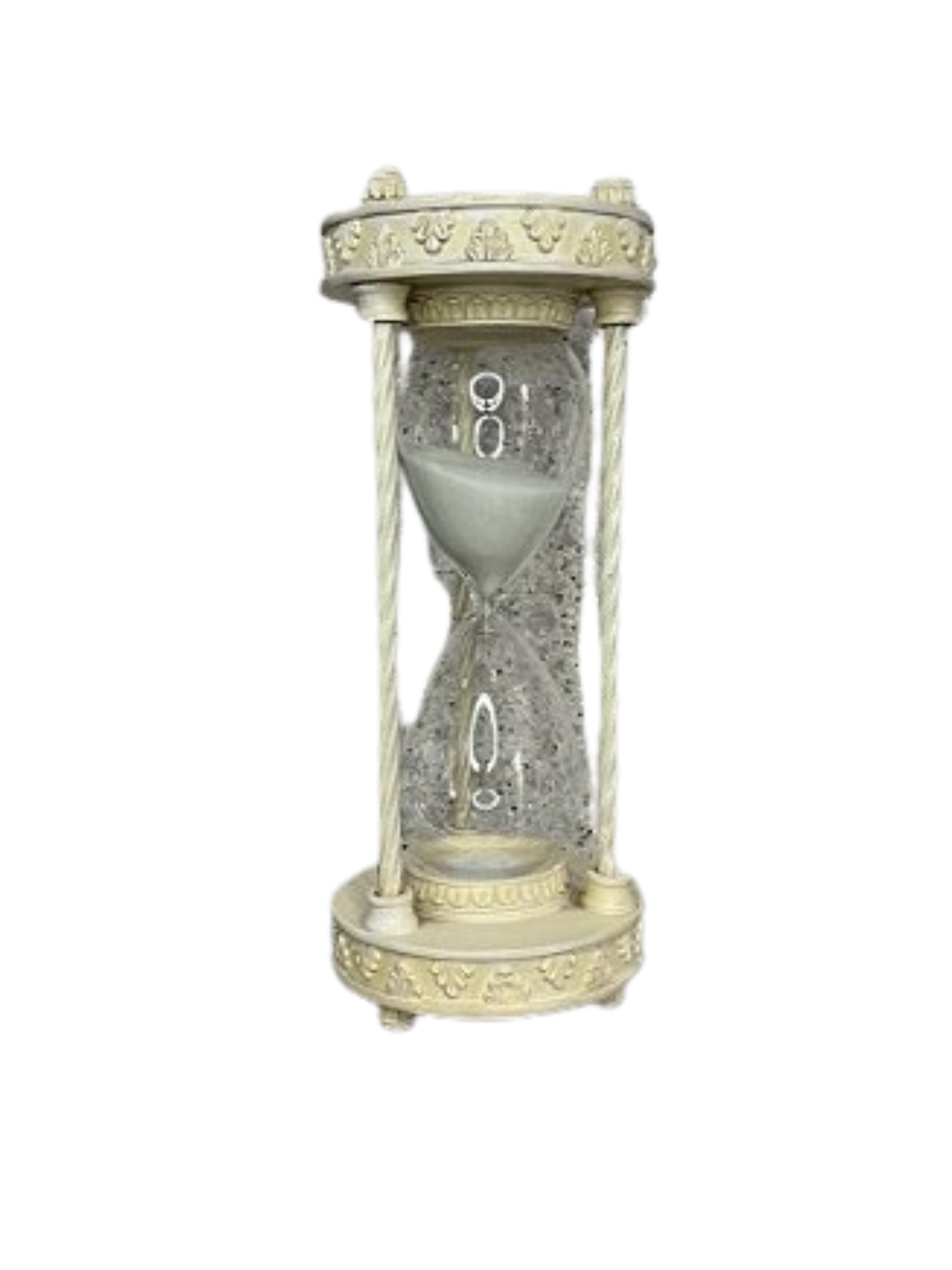 Ampulheta resina com vidro