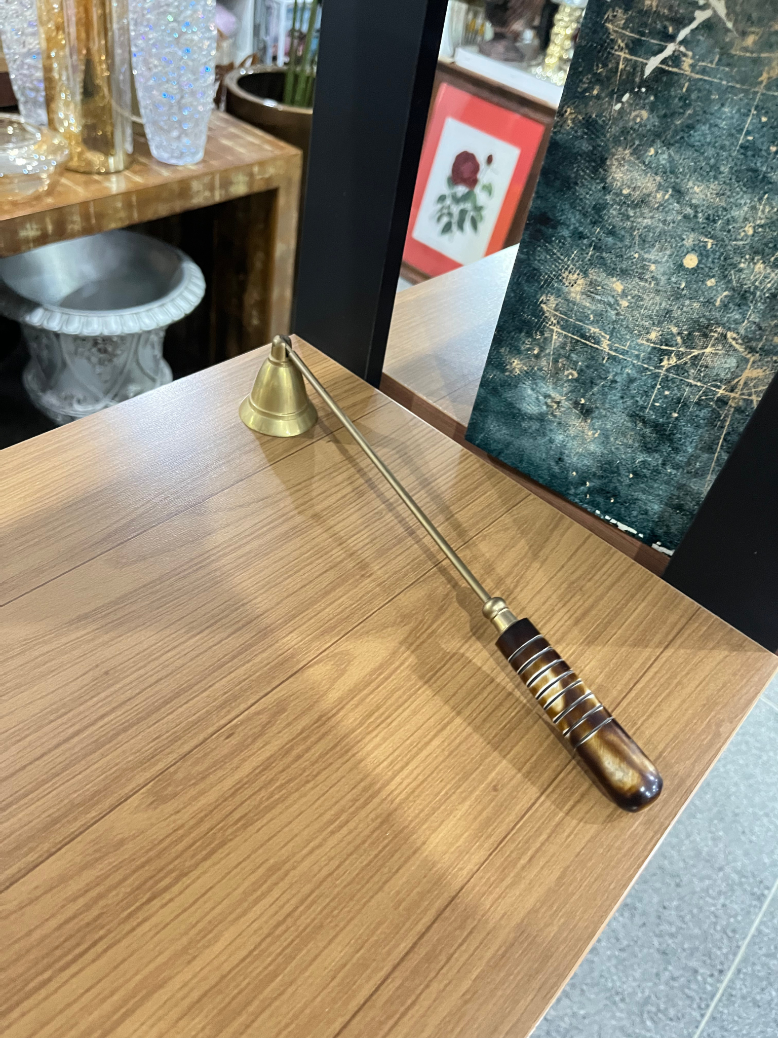 Apagador de Vela banhado a ouro