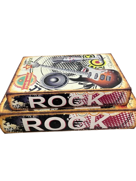 Conjunto 2 caixa de livro decoração