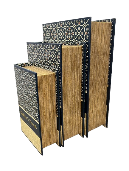 Kit 3 Caixas de livro decoração