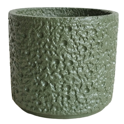 Vaso concreto verde militar