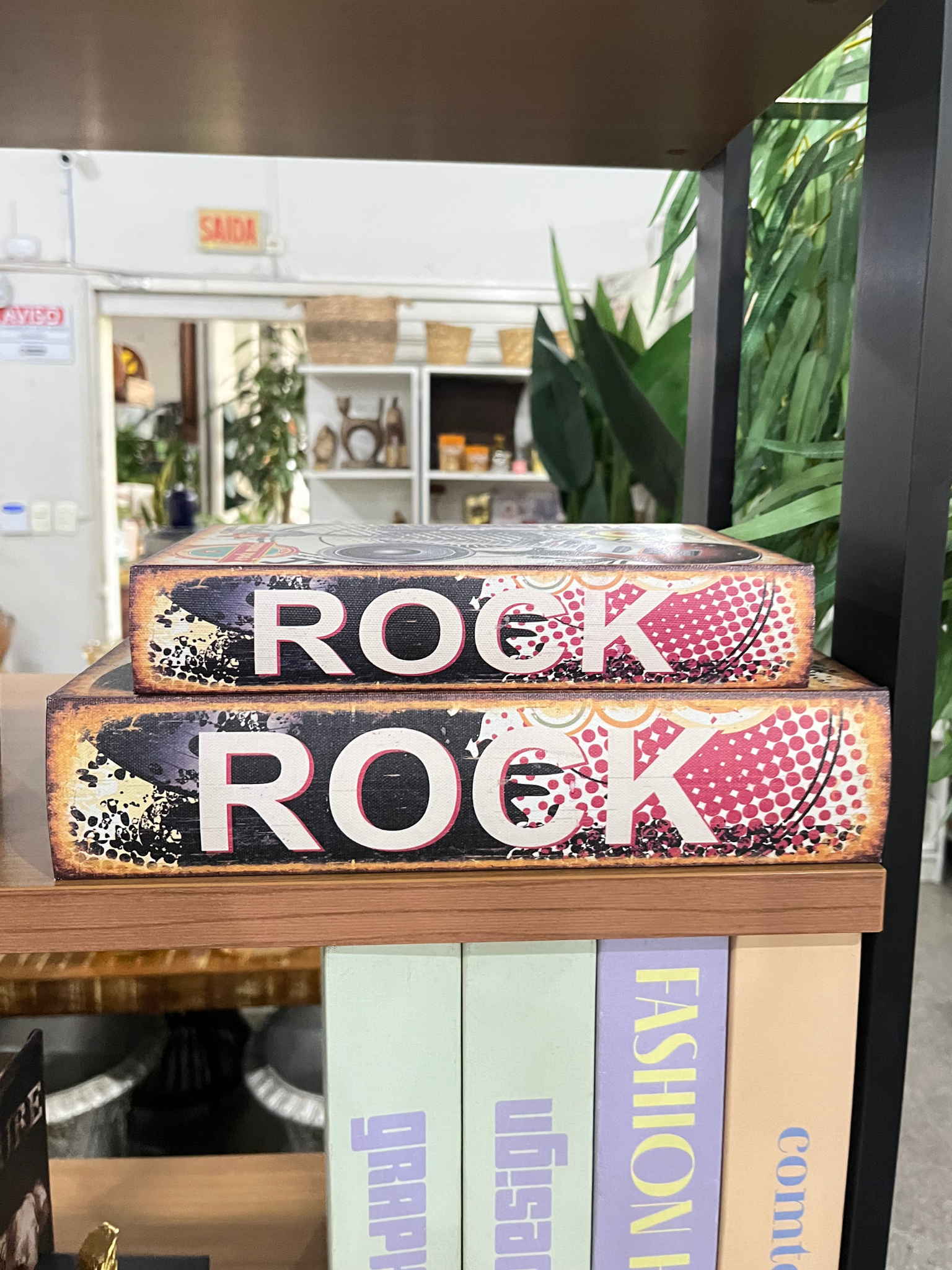 Conjunto 2 caixa de livro decoração