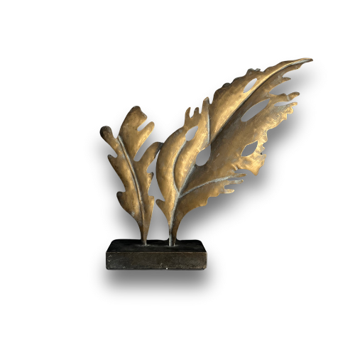 Estrutura Folha Dourada em Metal