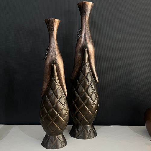 Conjunto Vasos Garrafa Decoração Grande 71cm e 83cm