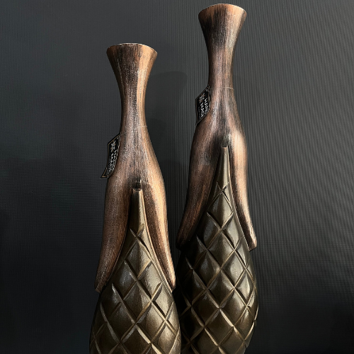 Conjunto Vasos Garrafa Decoração Grande 71cm e 83cm