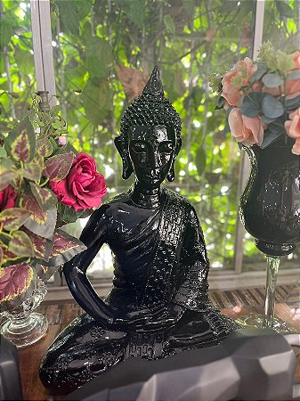 Buda grande 60cm preto